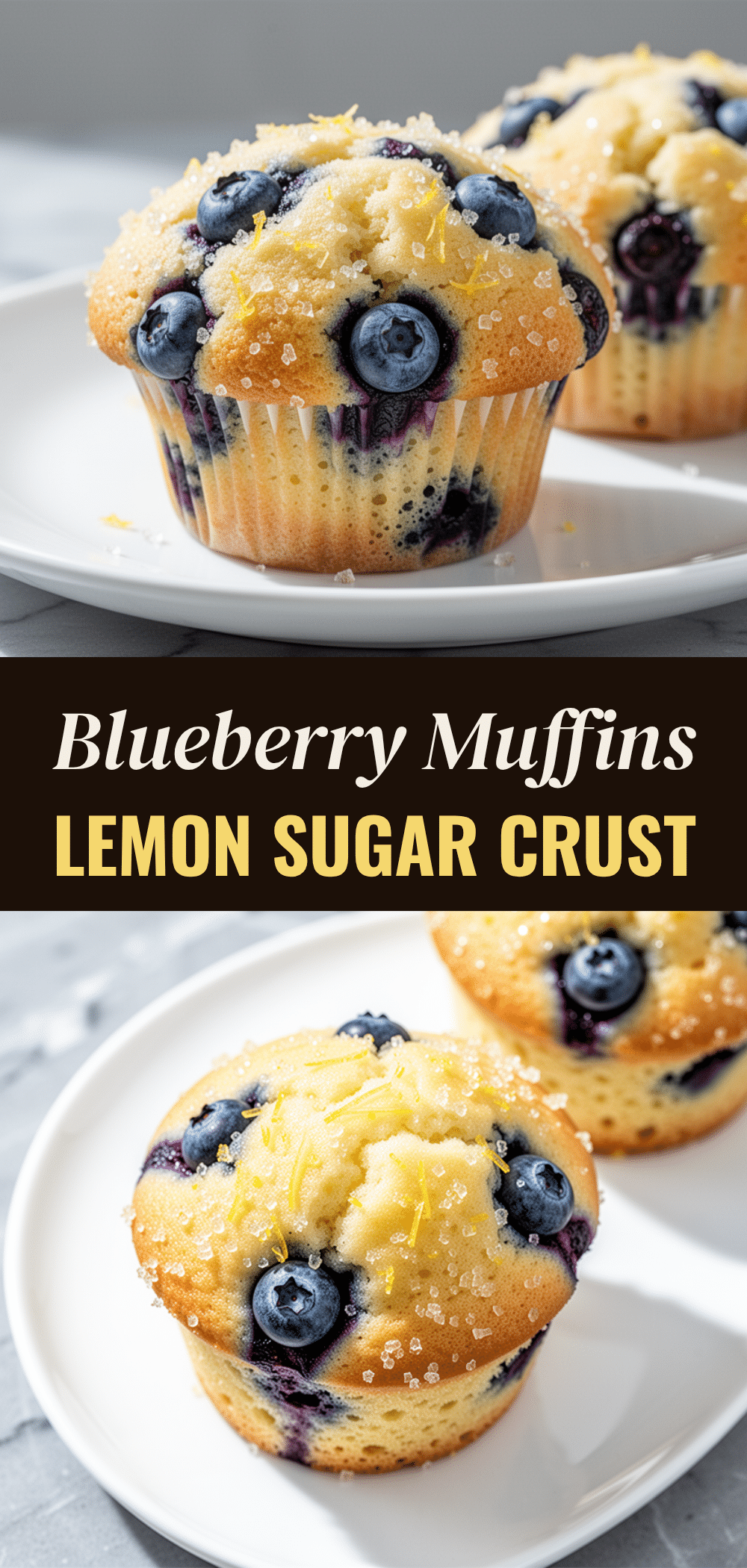 Bakery-Style Blueberry Muffins: 6 Easy Steps for Best Lemon Sugar Crust 5 bakery-style blueberry muffins recipe