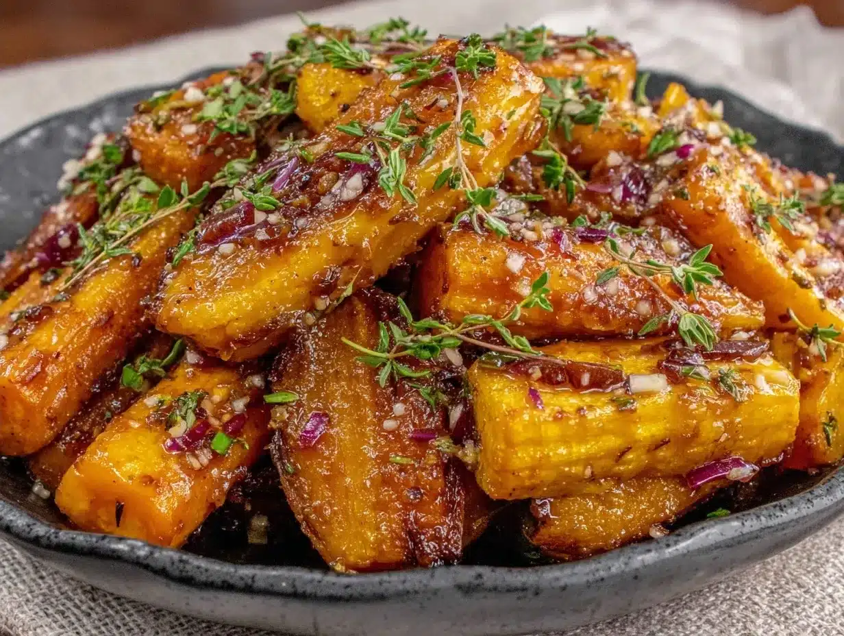 Brown Butter Honey Roasted Carrots with Thyme 4 brown butter honey roasted carrots preparation steps