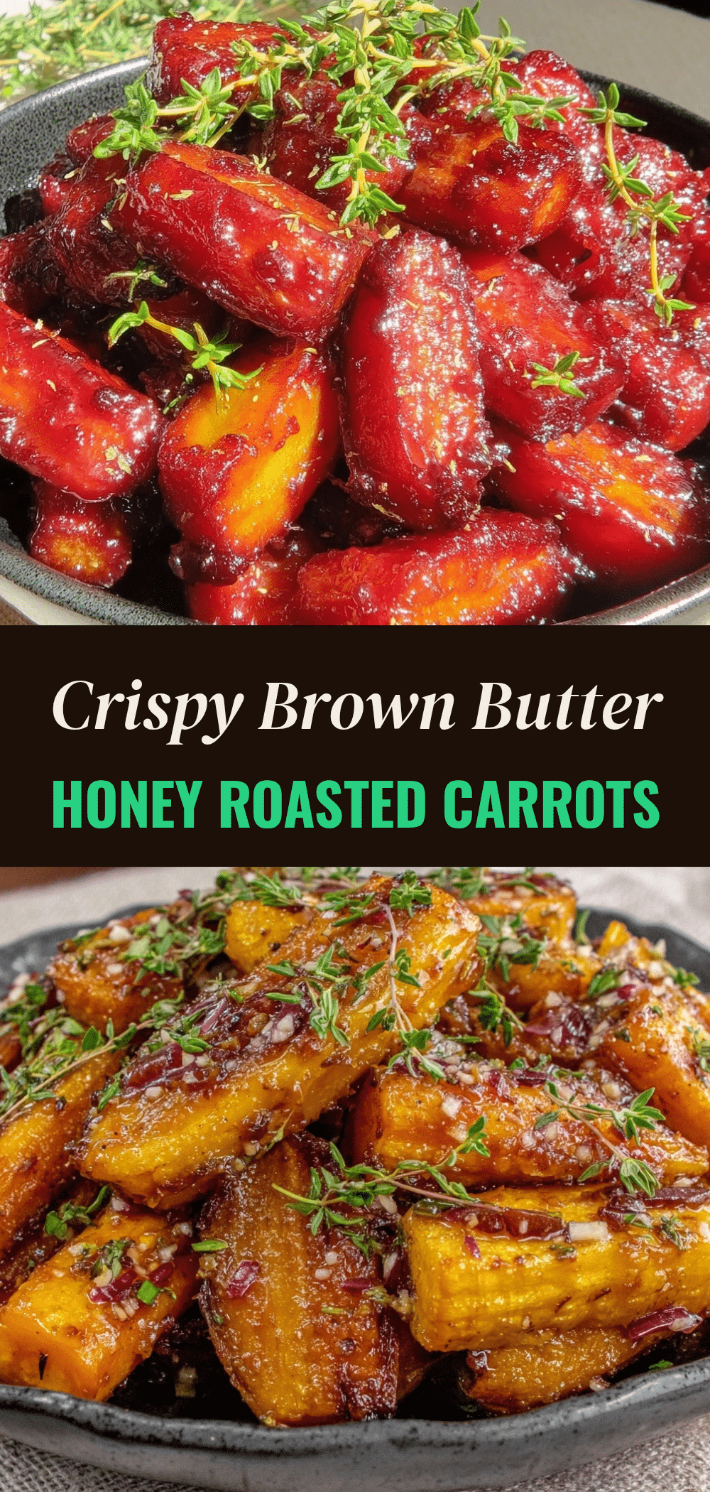 Brown Butter Honey Roasted Carrots with Thyme 5 brown butter honey roasted carrots recipe