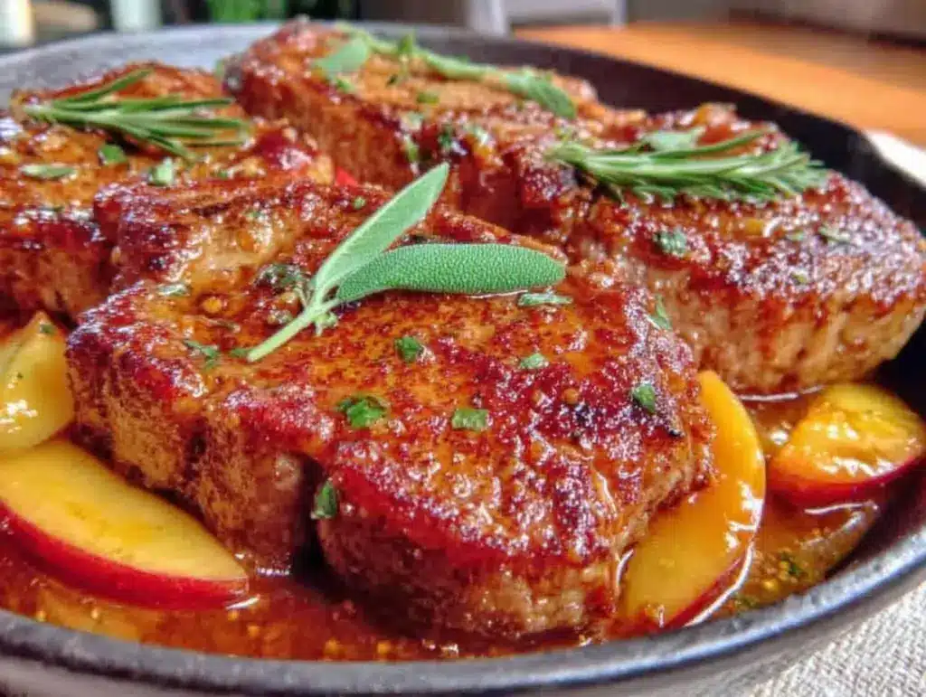 brown butter sage pork chops - featured image