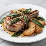 brown butter sage pork chops - featured image