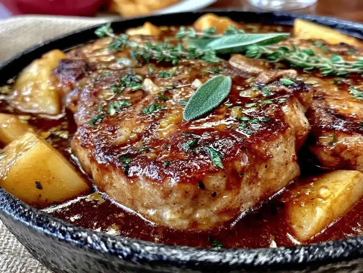 Brown Butter Sage Pork Chops: Easy Right-Sized Recipe 4 brown butter sage pork chops preparation steps