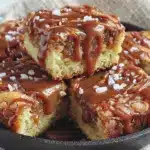 brown butter salted caramel blondies - featured image