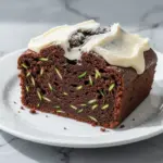 chocolate zucchini bread with cream cheese swirl - featured image
