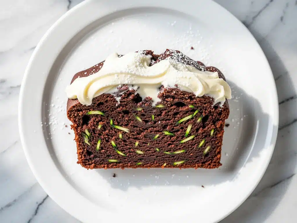 Chocolate Zucchini Bread with Cream Cheese Swirl: Easy Recipe 4 chocolate zucchini bread with cream cheese swirl preparation steps