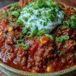 classic beef and vegetable chili no bean - featured image