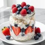 cottage cheese overnight oats - featured image