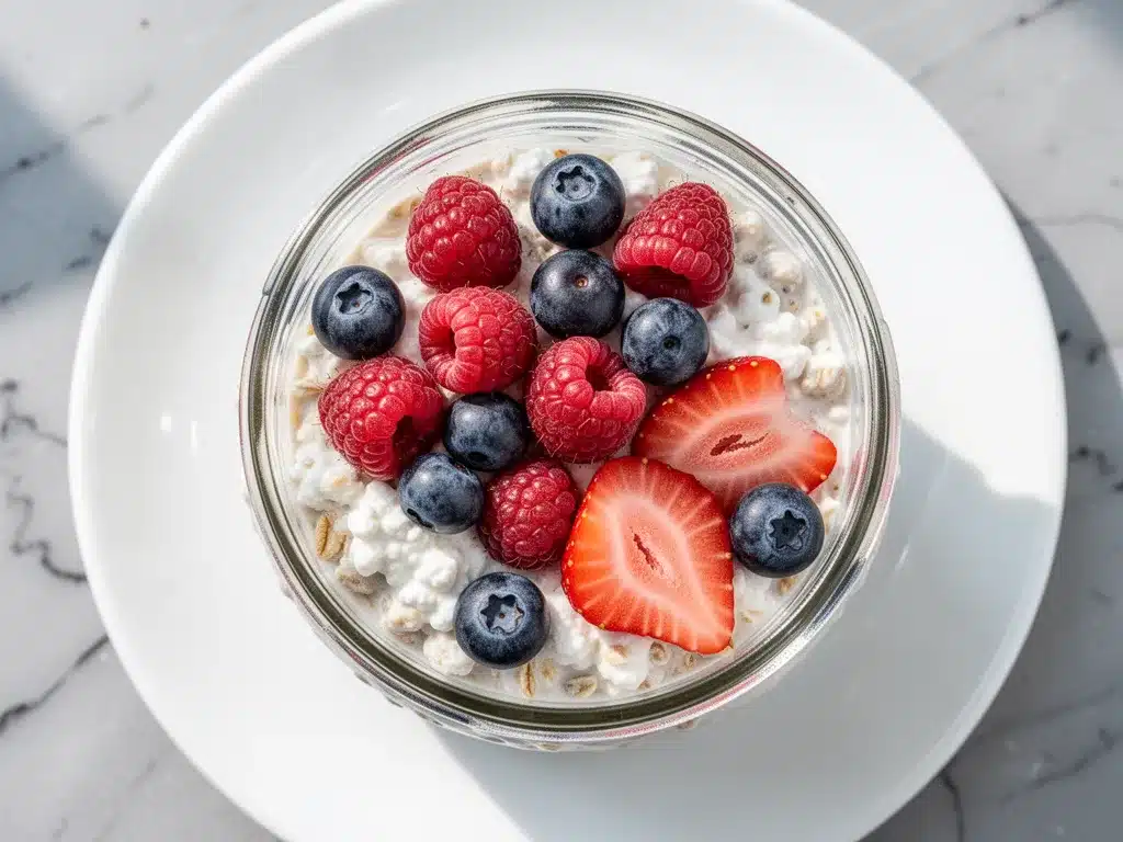 High-Protein Cottage Cheese Overnight Oats: Better Than Takeout 4 cottage cheese overnight oats preparation steps