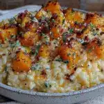 creamy butternut squash risotto - featured image