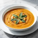 creamy roasted butternut squash soup - featured image