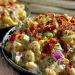 creamy southern style pasta salad - featured image