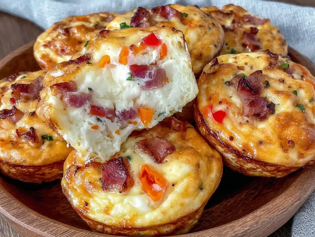 Denver Style Ham and Cheese Egg Muffins: 15 Min Meal Prep 4 Denver Style Ham and Cheese Egg Muffins preparation steps