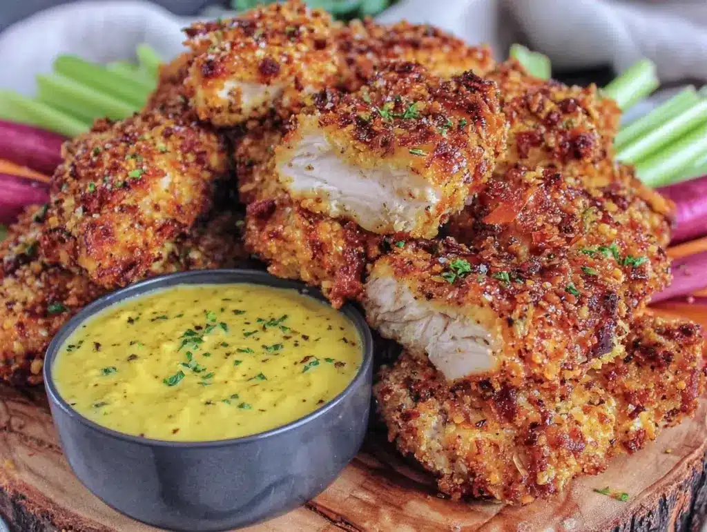 extra-crispy air fryer chicken tenders - featured image
