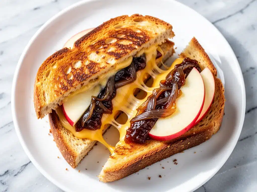 Fall Apple Cheddar Grilled Cheese: 5-Min Easy Weeknight Dinner 4 fall apple cheddar grilled cheese preparation steps