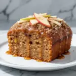 fall apple cider donut cake - featured image