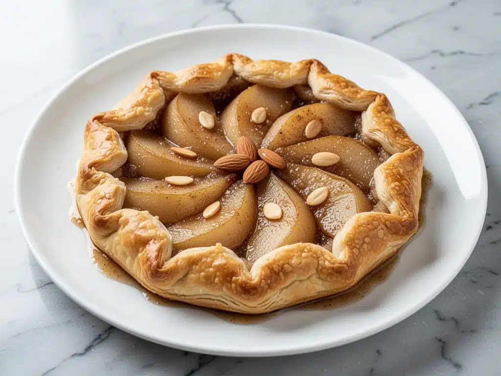 fall brown sugar pear galette - featured image