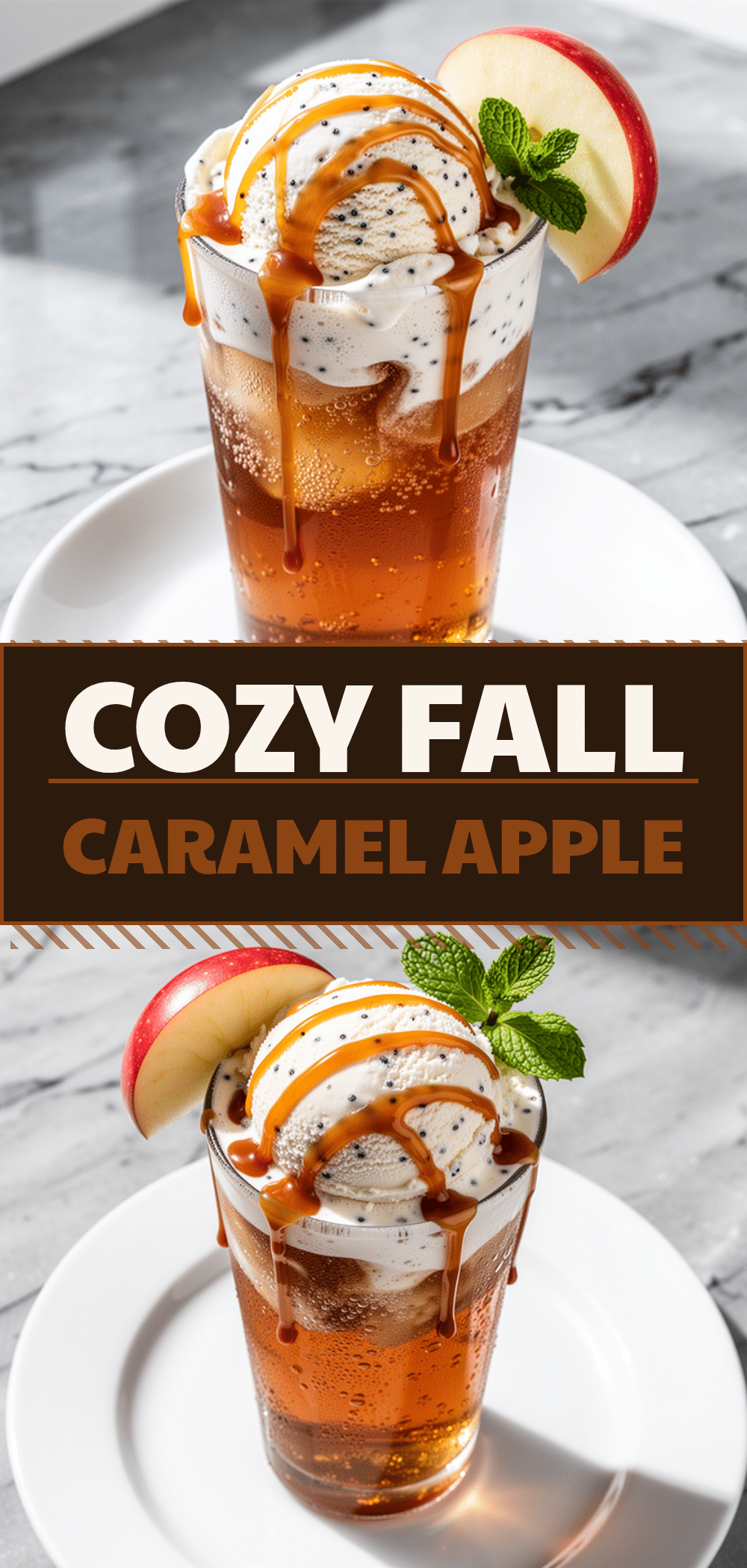 Fall Caramel Apple Cider Float: Best Easy Holiday Party Recipe 5 Fall Caramel Apple Cider Float recipe