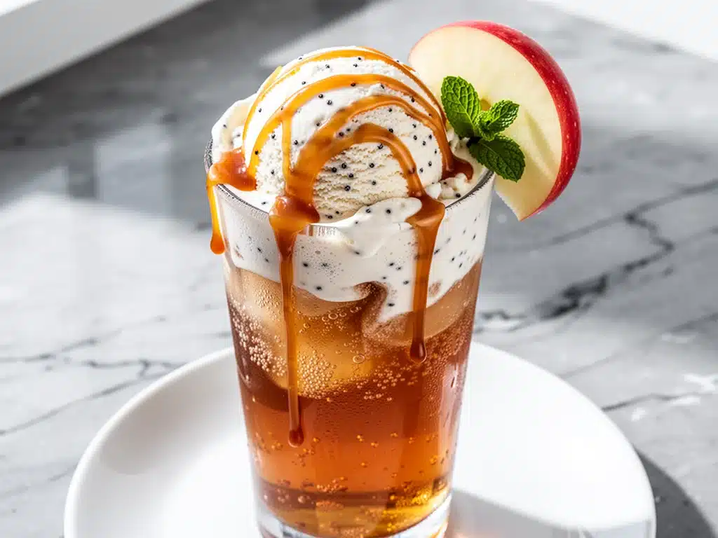 Fall Caramel Apple Cider Float - featured image