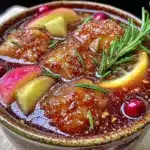 Fall Caramel Apple Cider Sangria - featured image