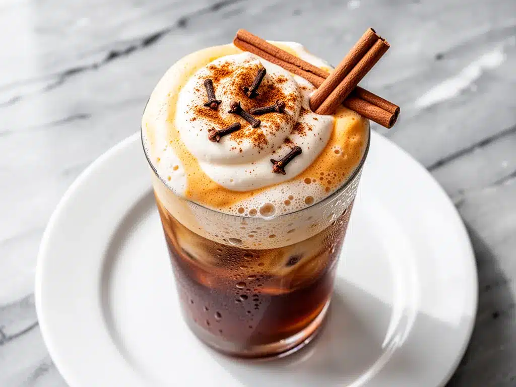 Fall Chai Pumpkin Cream Cold Foam: Easy 5-Ingredient Recipe 4 fall chai pumpkin cream cold foam coffee preparation steps