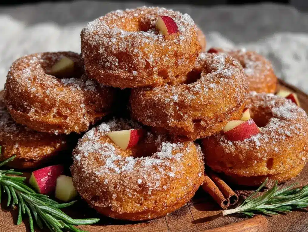 fall harvest apple cider donuts - featured image