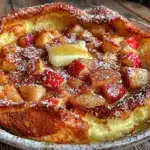 fall harvest apple cinnamon dutch baby pancake - featured image