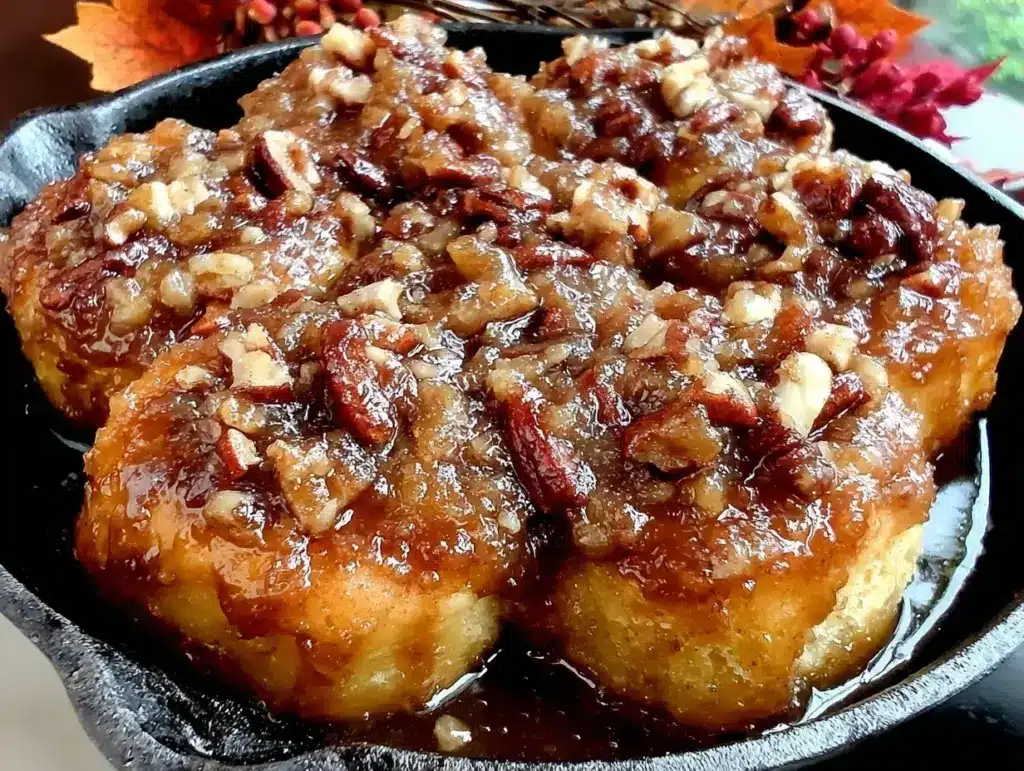 fall maple pecan sticky buns - featured image