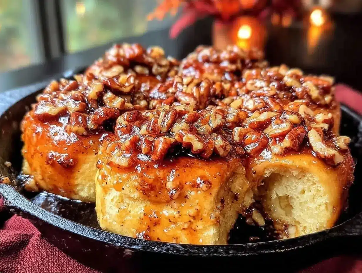 Fall Maple Pecan Sticky Buns: 1 Trick for Perfect Glaze 4 fall maple pecan sticky buns preparation steps