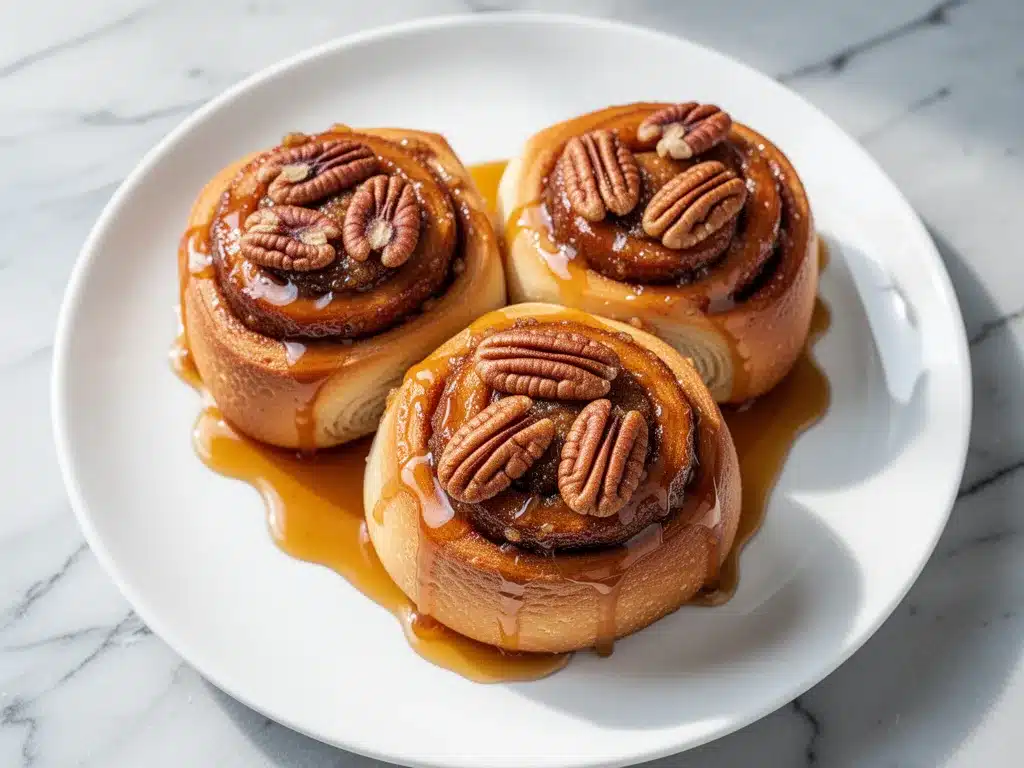 Fall Maple Pecan Sticky Buns: 5-Ingredient Easy Recipe 4 fall maple pecan sticky buns preparation steps