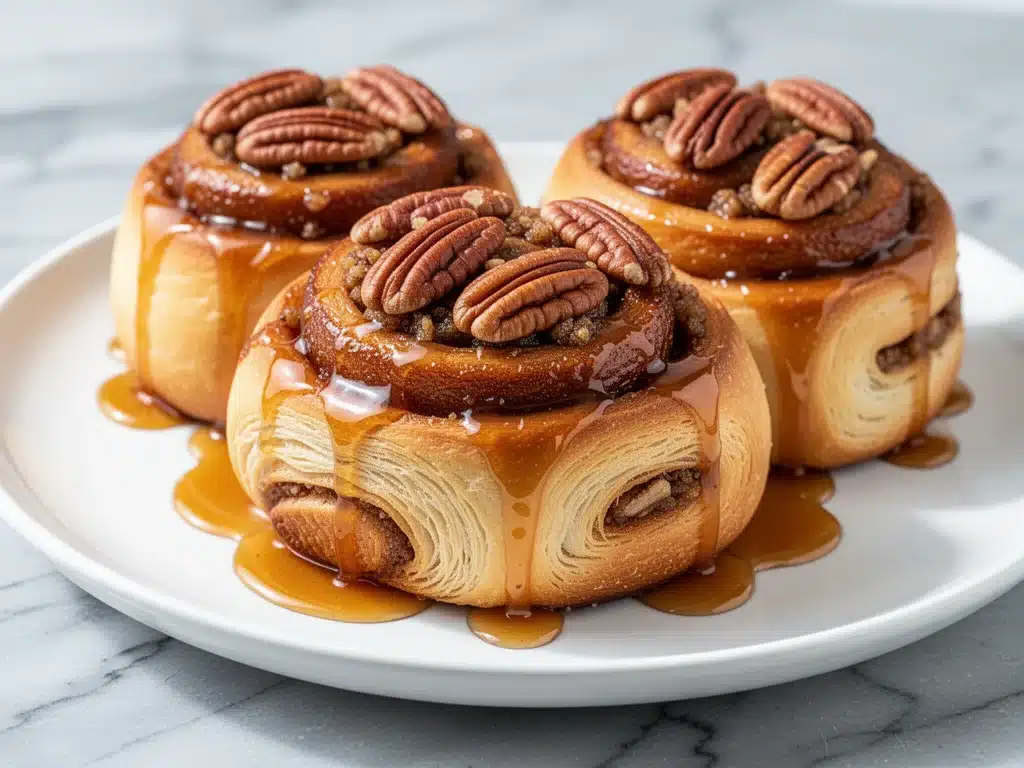 fall maple pecan sticky buns - featured image