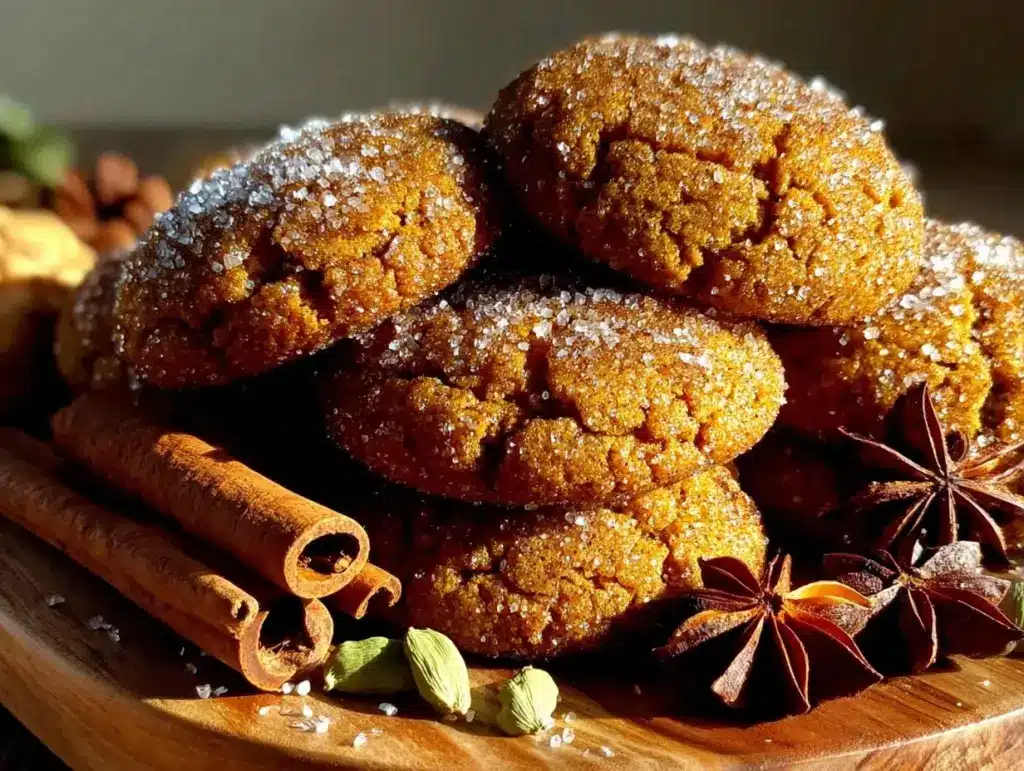 fall spiced chai snickerdoodle cookies - featured image