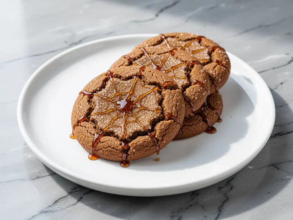 fall spiced molasses cookies - featured image