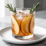 fall spiced pear ginger mocktail - featured image