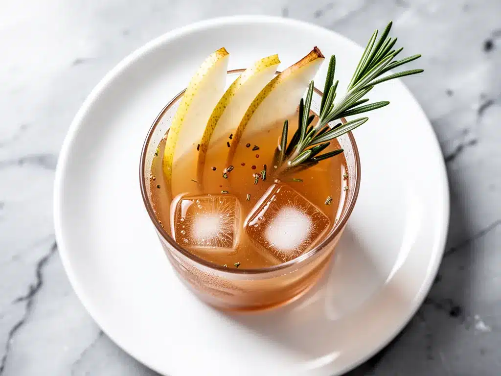 Fall Spiced Pear Ginger Mocktail: 5 Easy Holiday Drinks 4 fall spiced pear ginger mocktail preparation steps