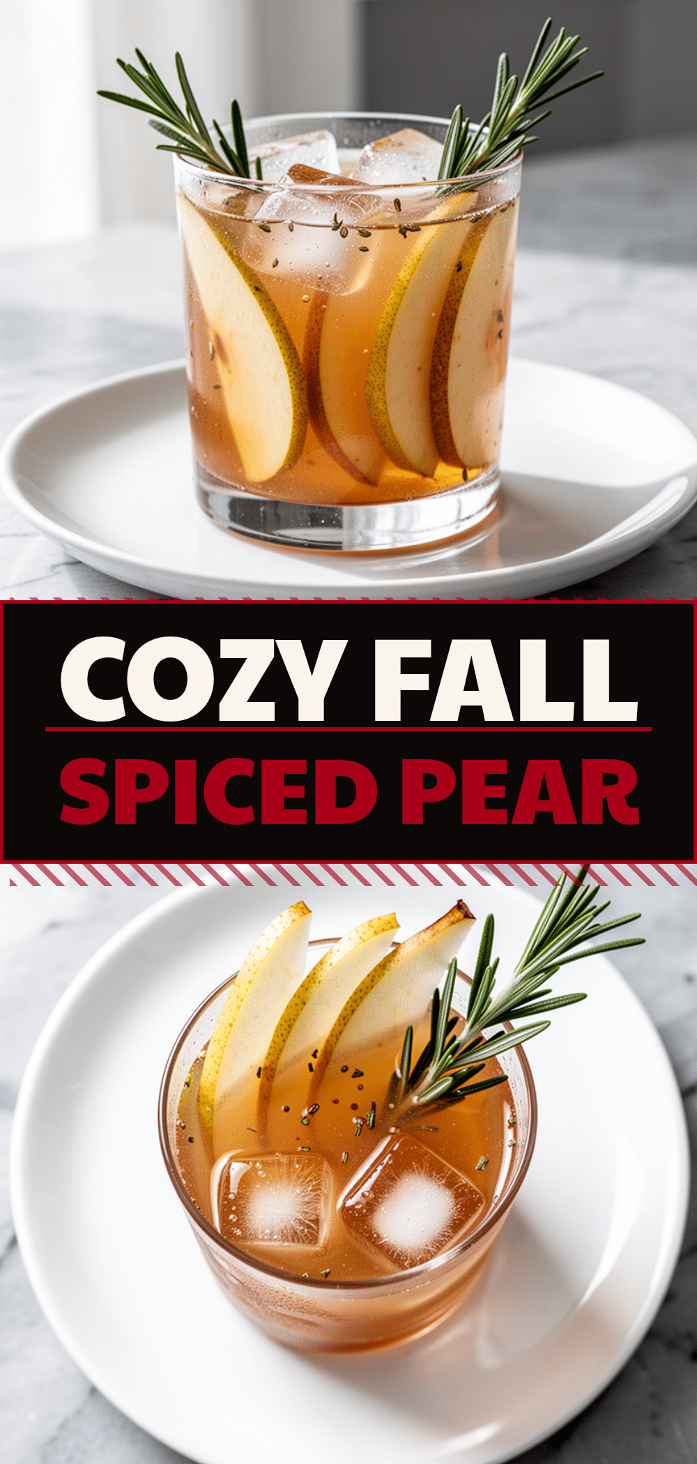 Fall Spiced Pear Ginger Mocktail: 5 Easy Holiday Drinks 5 fall spiced pear ginger mocktail recipe