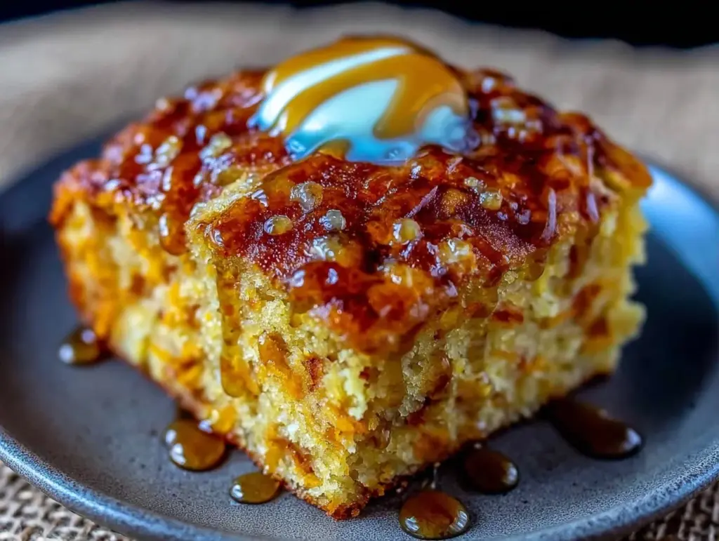 fall sweet potato cornbread - featured image