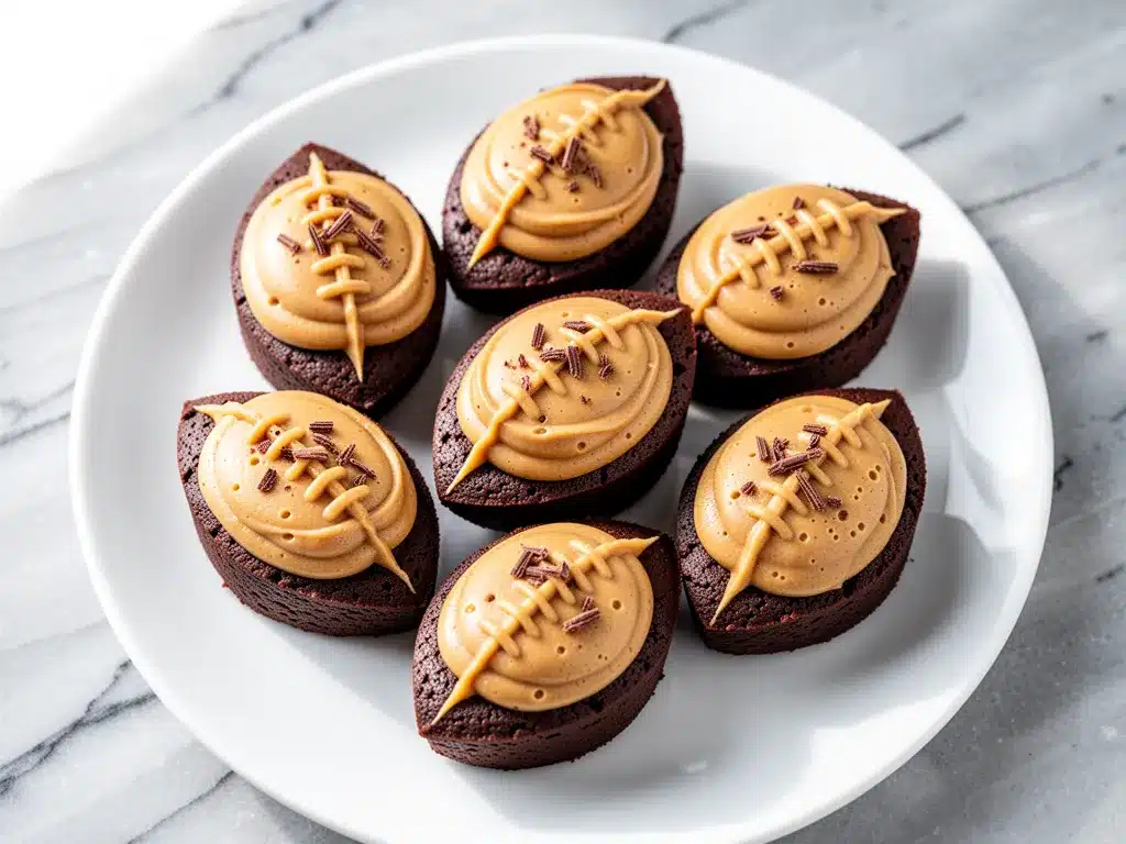 Football Party Brownie Bites: Best Easy Game Day Snack 4 football party brownie bites preparation steps
