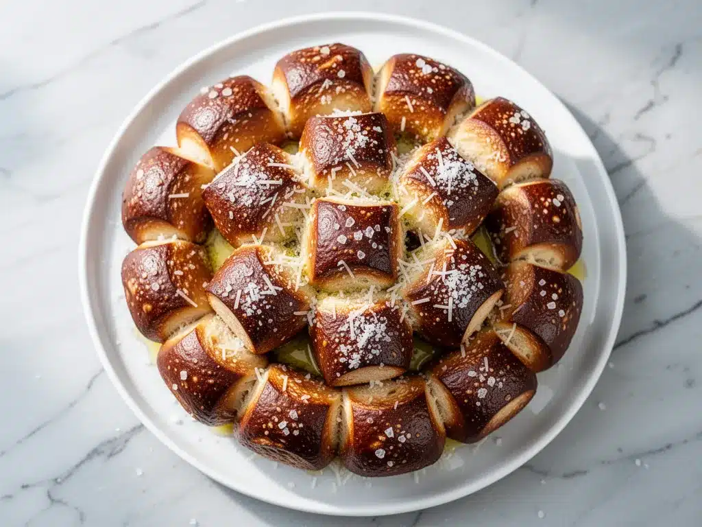 Football Party Garlic Parmesan Pretzel Bites 4 football party garlic parmesan pretzel bites preparation steps