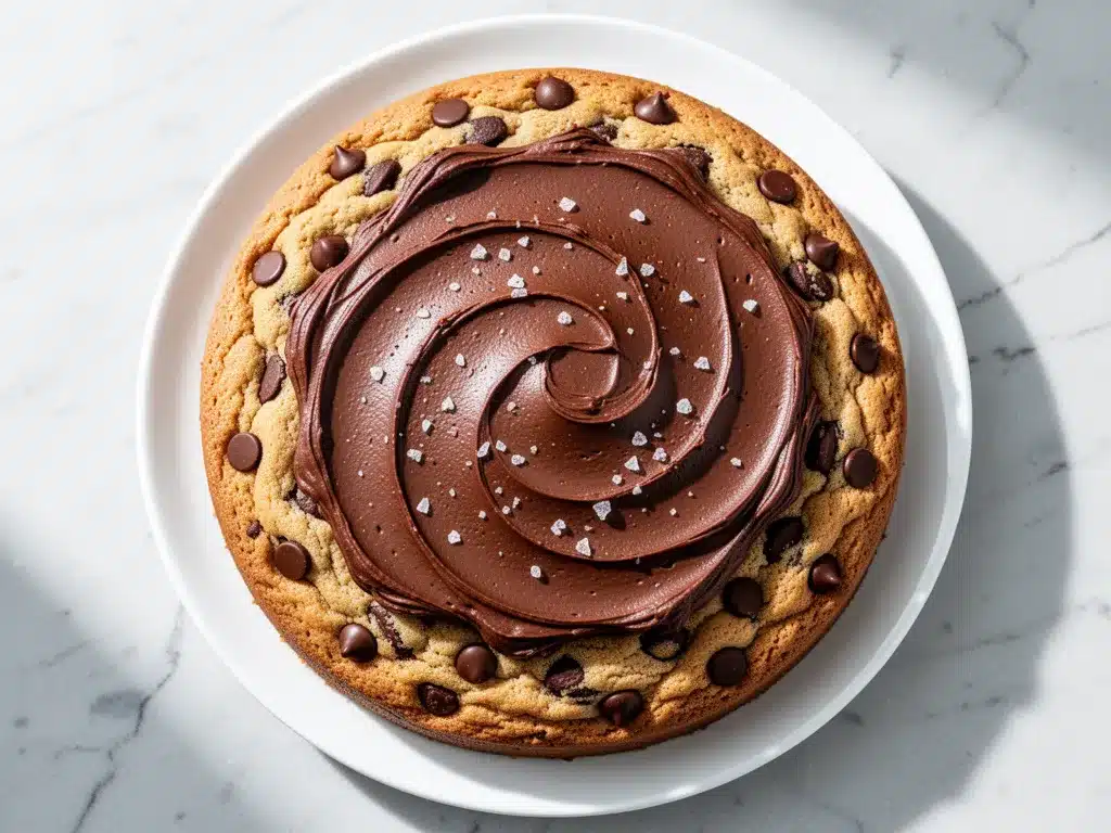 Football Sunday Chocolate Chip Cookie Cake: Best Game Day Snack 4 Football Sunday Chocolate Chip Cookie Cake preparation steps