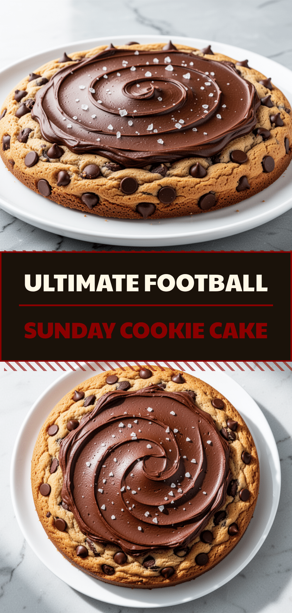 Football Sunday Chocolate Chip Cookie Cake: Best Game Day Snack 5 Football Sunday Chocolate Chip Cookie Cake recipe