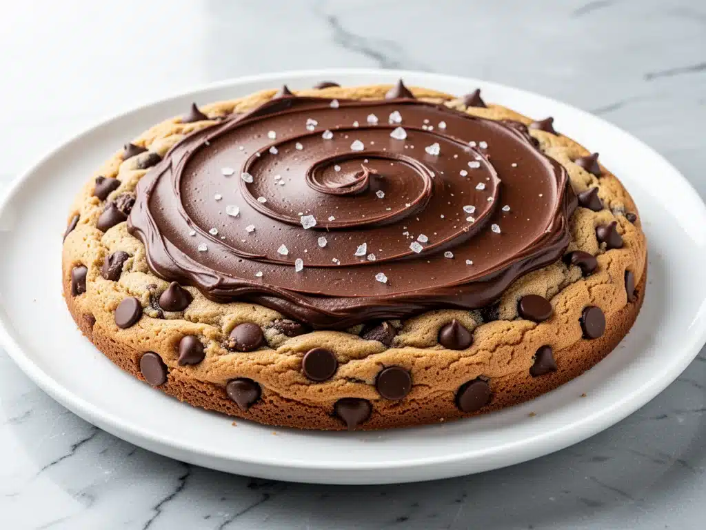 Football Sunday Chocolate Chip Cookie Cake - featured image