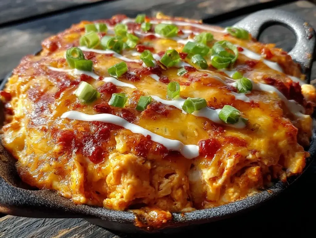 football tailgate buffalo chicken dip - featured image