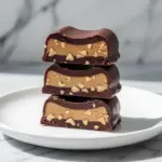 Football Tailgate Chocolate Peanut Butter Buckeye Bars - featured image