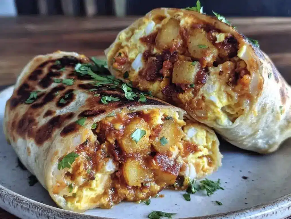 freezer breakfast burritos with chorizo - featured image