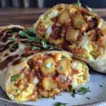 freezer breakfast burritos with chorizo - featured image