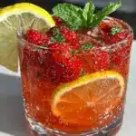 fresh strawberry lemonade with mint - featured image