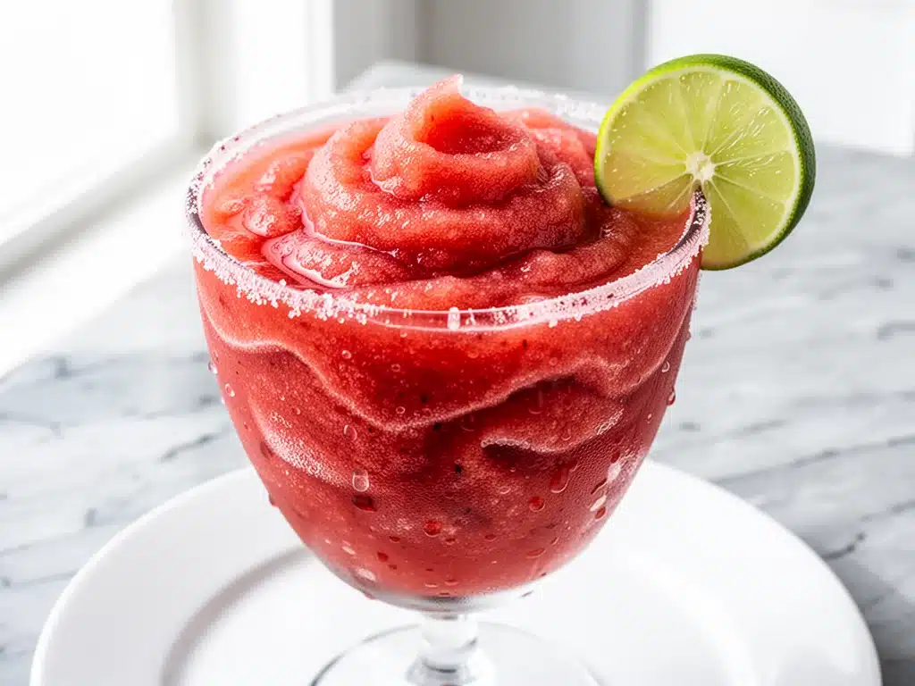 frozen strawberry margarita - featured image