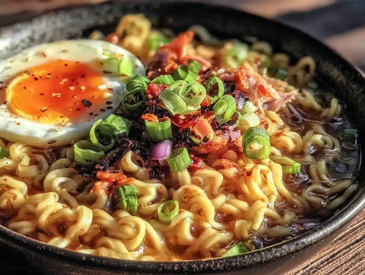 Garlic Butter Ramen Noodles: 4 Easy Meal Prep Bowls 4 garlic butter ramen noodles preparation steps