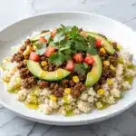 gluten-free ground beef taco skillet - featured image