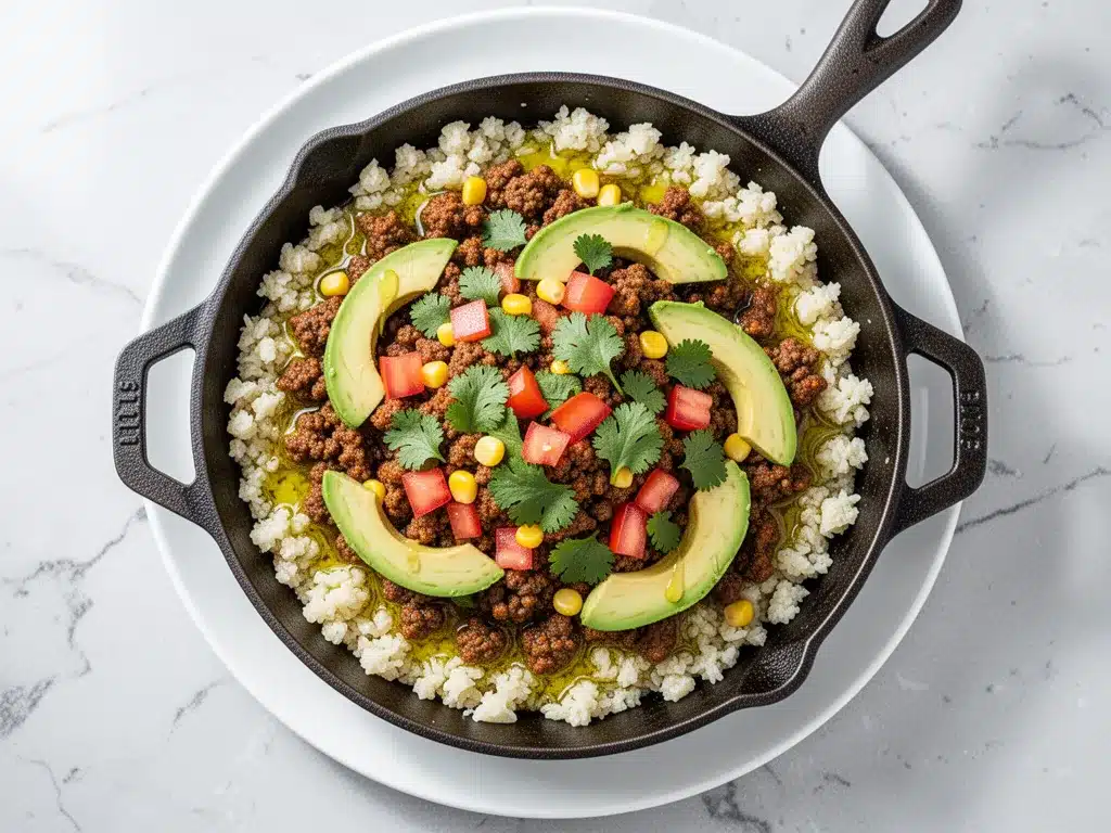 Gluten-Free Ground Beef Taco Skillet: 20-Min Easy Weeknight Dinner 4 gluten-free ground beef taco skillet preparation steps